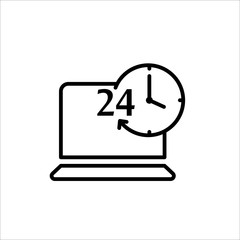 online shopping icon on white background