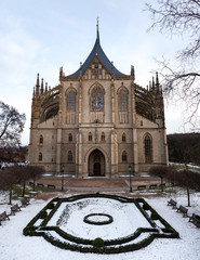 Cathedral of St. Barbara in Kutna Hora Czech Republic