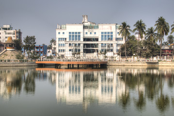 The famous Hadis park in the center of Khulna in Bangladesh
