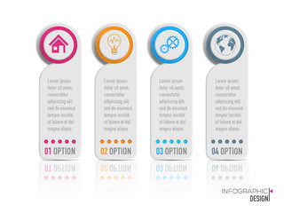 Infographic design vector and marketing icons
