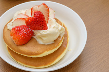 Strawberry pancakes
