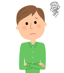 若い男性　困る