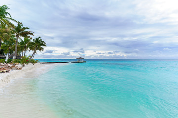 Fototapeta na wymiar Scenery of tropical Maldives island