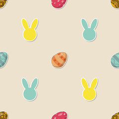 Seamless pattern Easter eggs