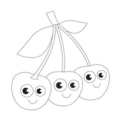 Cartoon outlined object.