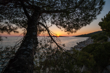Sunset over Kornati Islands, Croatia, Dalmatia
