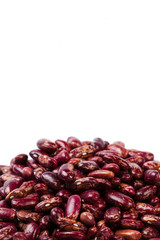 Red beans isolated on white background