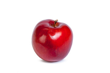 red apple isolated on the white background