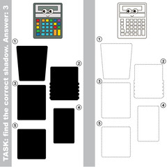 Find true correct shadow, the educational kid game.