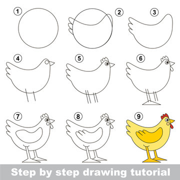 Drawing tutorial for preschool children.