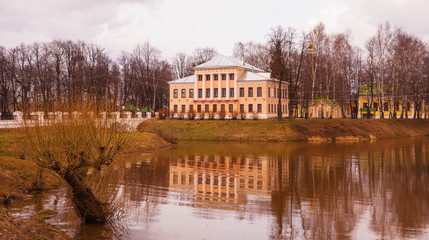 View of the Kremlin in Uglich in early spring