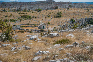 Croatian moutains in Podstrana near Split, Dalmatia, Croatia