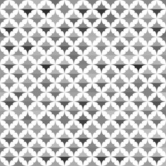 Seamless vector geometric pattern with stars in gray colors. Endless texture for documents, textile, wrap or wallpaper.