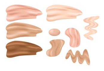 Vector icon White moisturizer and collagen Foam cc bb Cream Mousse Soap Lotion