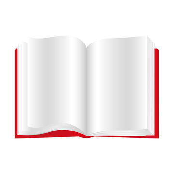 red book open icon, vector illustraction design image