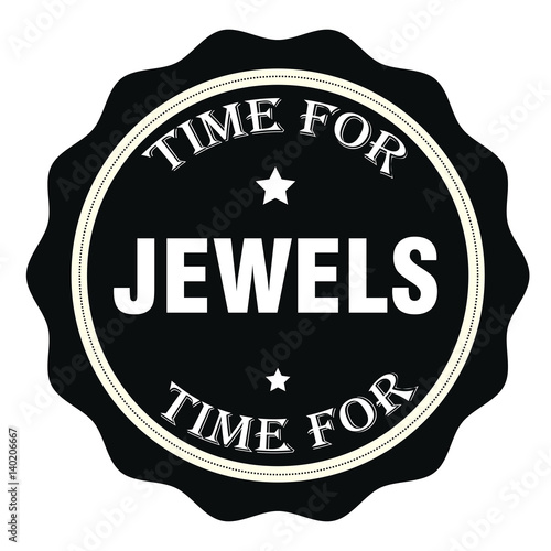 "Time For Jewels Stamp..Sign.Seal.Logo" Stock image and royaltyfree