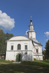 Fototapeta na wymiar Church of the Presentation of the Lord of the Savior-Transfiguration parish in Veliky Ustyug, Vologda region, Russia