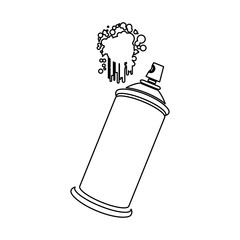 figure aerosol sprays with a stain icon, vector illustraction design