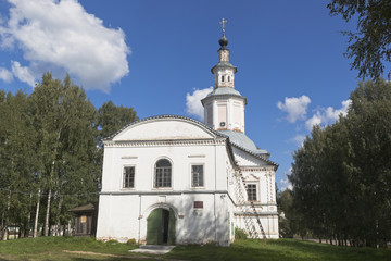 Fototapeta na wymiar Church of the Presentation of the Lord of the Savior-Transfiguration parish in Veliky Ustyug, Vologda region, Russia