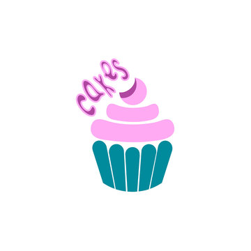 Baking logo. Cake logo template design vector
