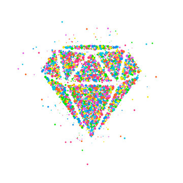 Diamond circles Abstract