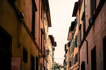street view of Old Town Florence Tuscany, Italy