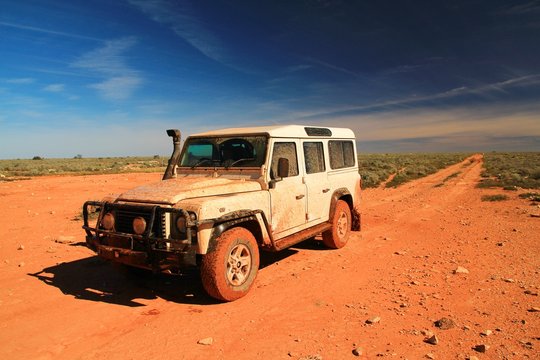 Adventure driving in Australian outback