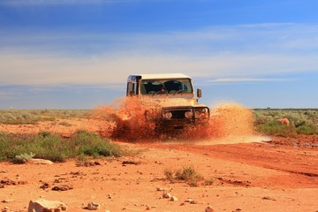 Adventure driving in Australian outback