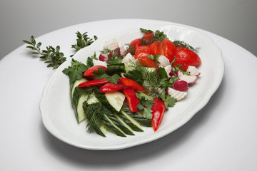 Salad of fresh vegetables