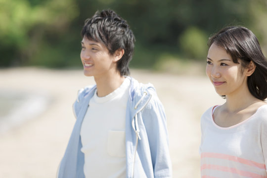 Smiling couple