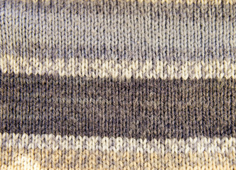 Fototapeta premium Texture of knitted striped cloth