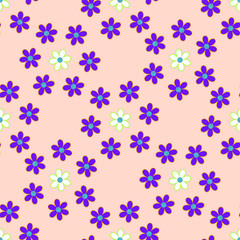 Fototapeta na wymiar Seamless ornamental floral pattern
