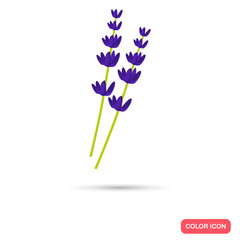 Lavander color flat icon for web and mobile design