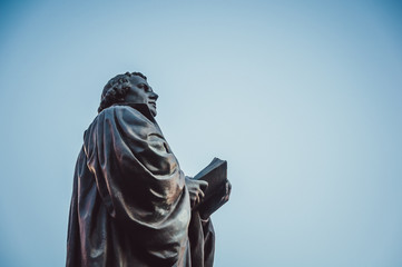 Martin Luther Statue auf dem Anger Erfurt