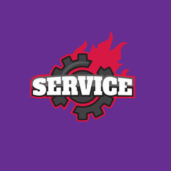 Fototapeta na wymiar Services logo templates. Car services logo sign