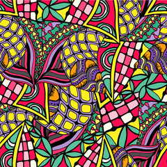 Abstract background of geometrical patterns drawing