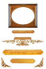Isolated golden detail