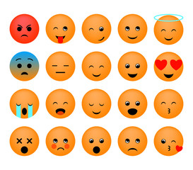 Fototapeta premium Emoticon vector illustration.