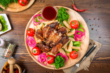 grilled Ribs, Tasty and healthy food