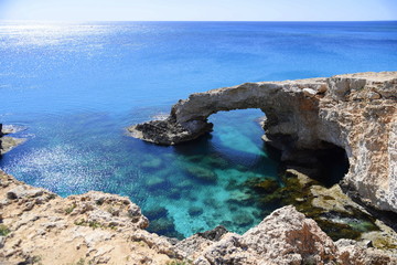 natural arch in Ayia Napa, Cyprus 