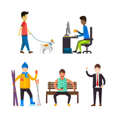 People in different situations