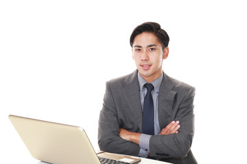 笑顔のビジネスマン