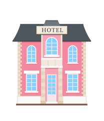 Hotel flat icon