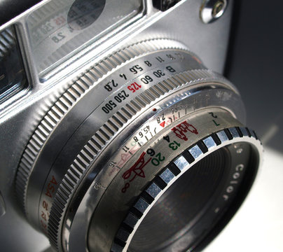 classic film photography camera objetive close up detail