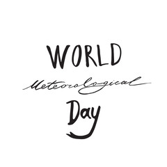 Greeting card of the World Meteorological Day