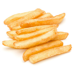 French Fried Potatoes isolated on white background
