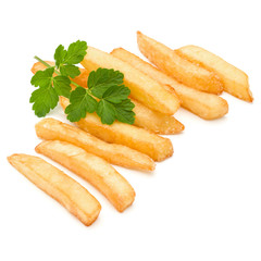 French Fried Potatoes isolated on white background