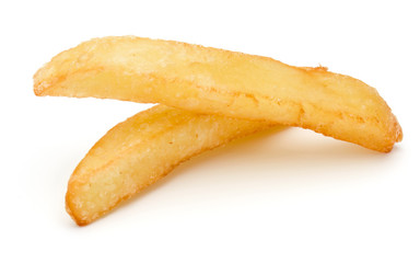 French Fried Potatoes isolated on white background