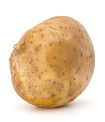new potato tuber isolated on white background cutout
