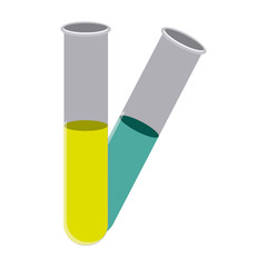 color clinical tubes icon, vector illustraction design image